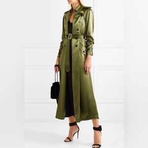Fleur Du Mal Satin Silk Trench